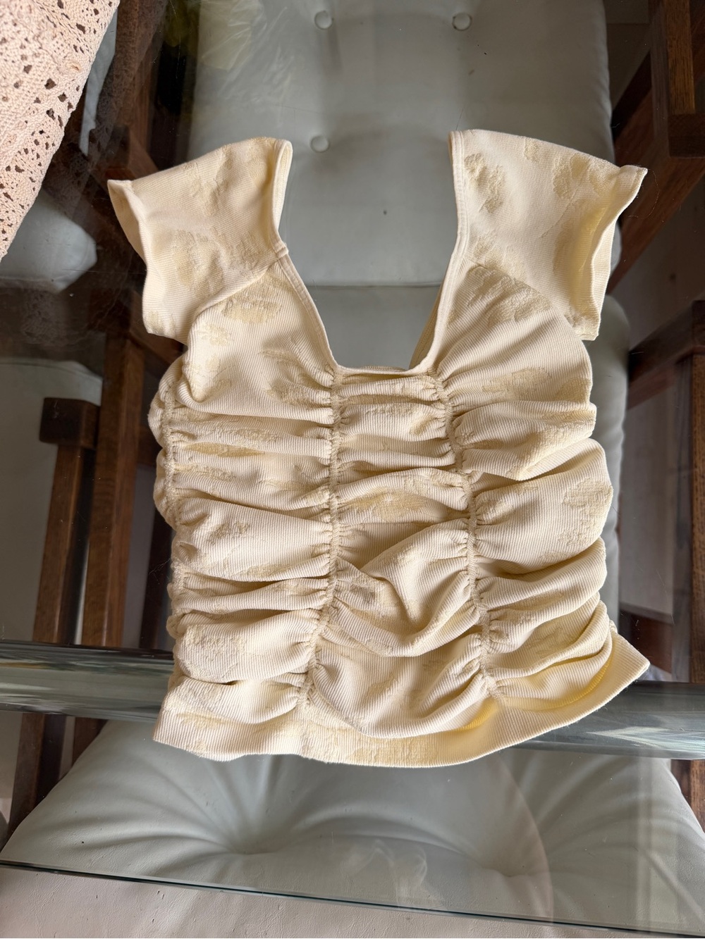 Free People Cream/Yellow Intimately Brami Top